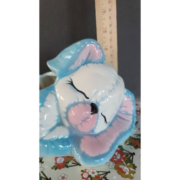 Vintage Sleeping Dog Planter - Picture 7 of 10